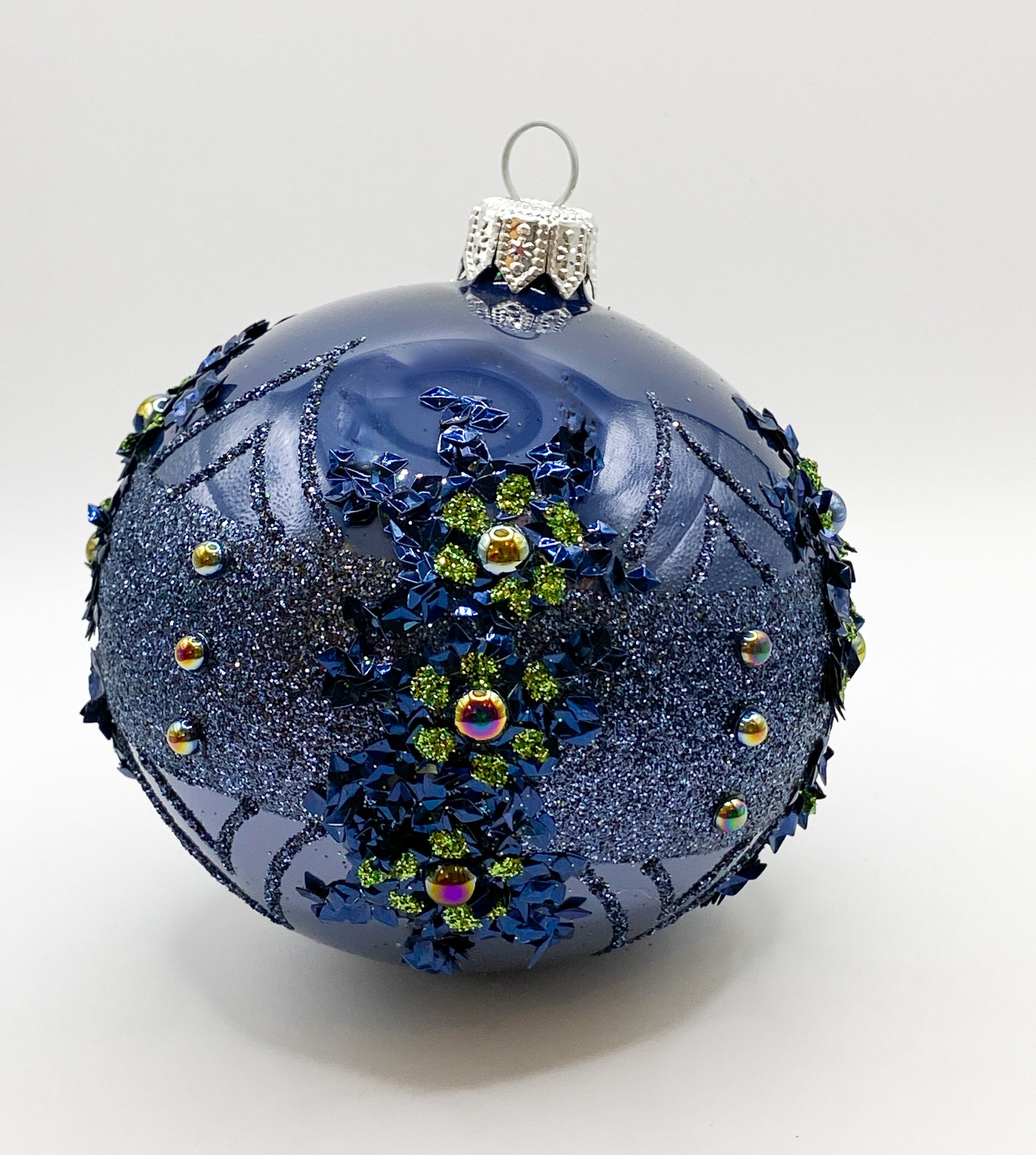Baumschmuck-Christbaumschmuck-Kugel-gruen-petrol-blauweihnachts-deko-ch-Galerie-Luechinger