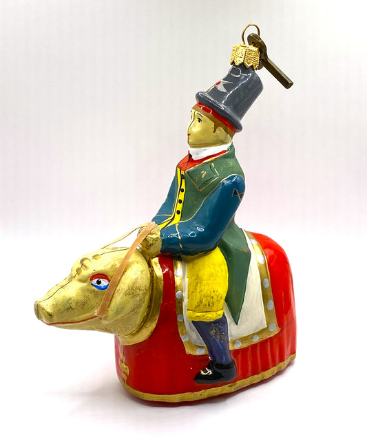 Baumschmuck-Christbaumschmuck-Reiter-Schwein-Blechspielzeug-weihnachts-deko-ch-Galerie-Luechinger-1
