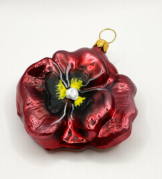 Baumschmuck-Christbaumschmuck-Stiefmuetterchen-Pansy-rot-Blume-Bluete-weihnachts-deko-ch-Galerie-Luechinger