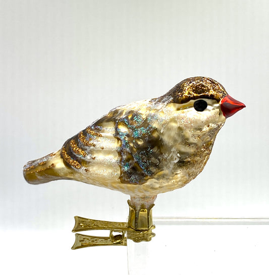 Baumschmuck-Christbaumschmuck-Vogel-Spatz-roter-Schnabel-weihnachts-deko-ch-Galerie-Luechinger-1