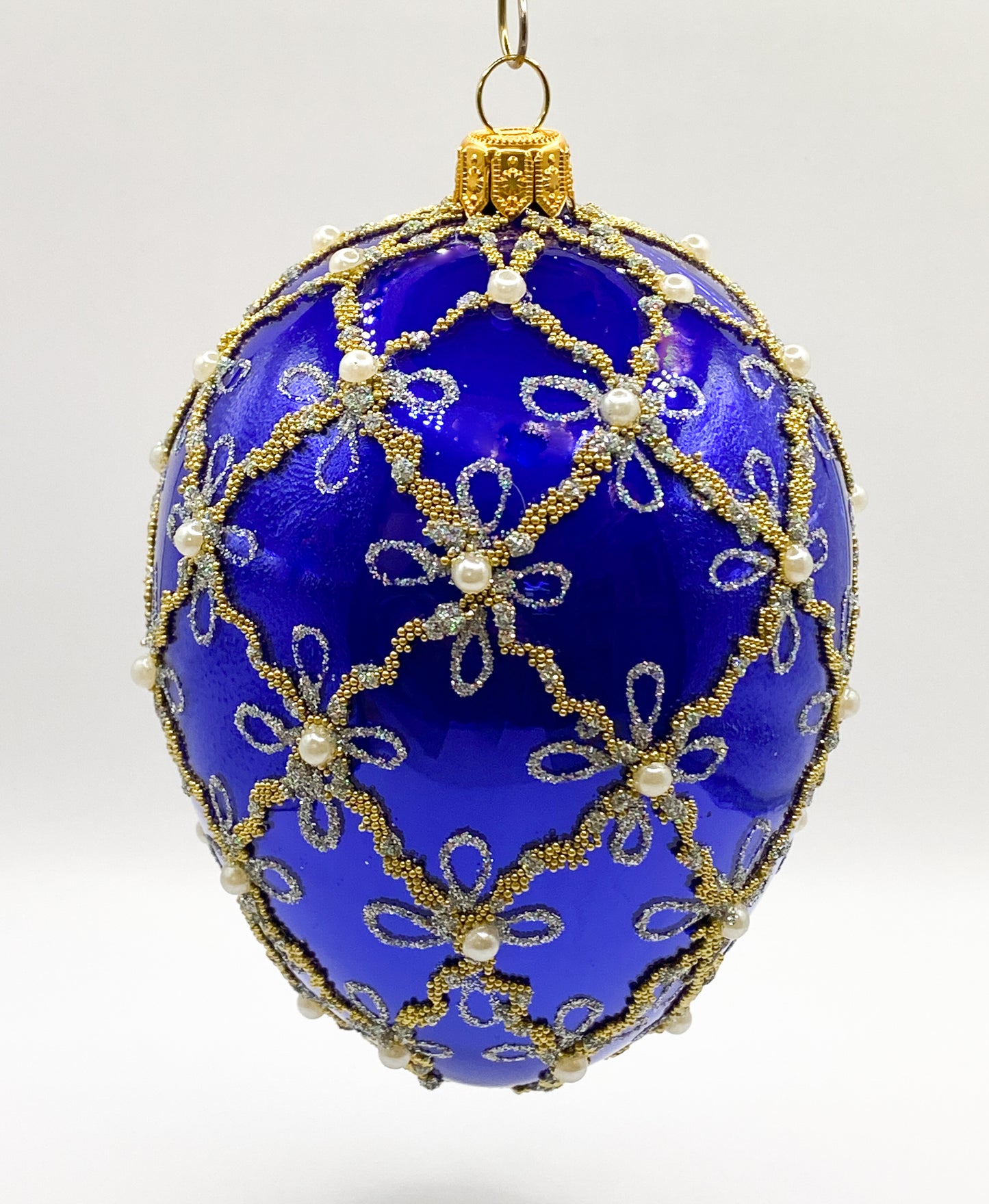 Baumschmuck-Christbaumschmuck-Weihnachten-Ei-Form-Gittermuster-weihnachts-deko-ch-Galerie-Luechinger