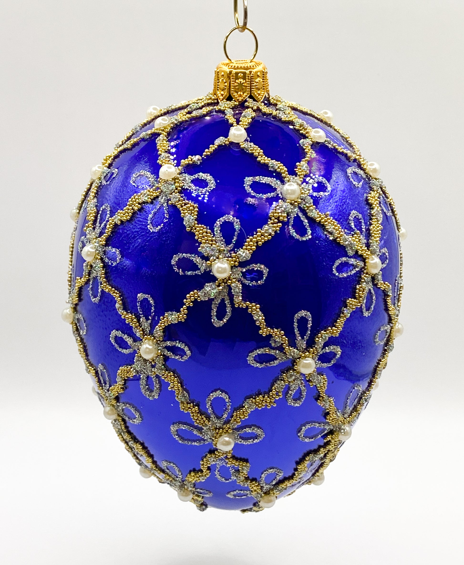Baumschmuck-Christbaumschmuck-Weihnachten-Ei-Form-Gittermuster-weihnachts-deko-ch-Galerie-Luechinger