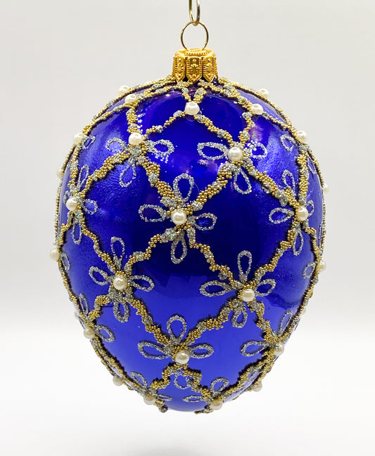 Baumschmuck-Christbaumschmuck-Weihnachten-Ei-Form-Gittermuster-weihnachts-deko-ch-Galerie-Luechinger