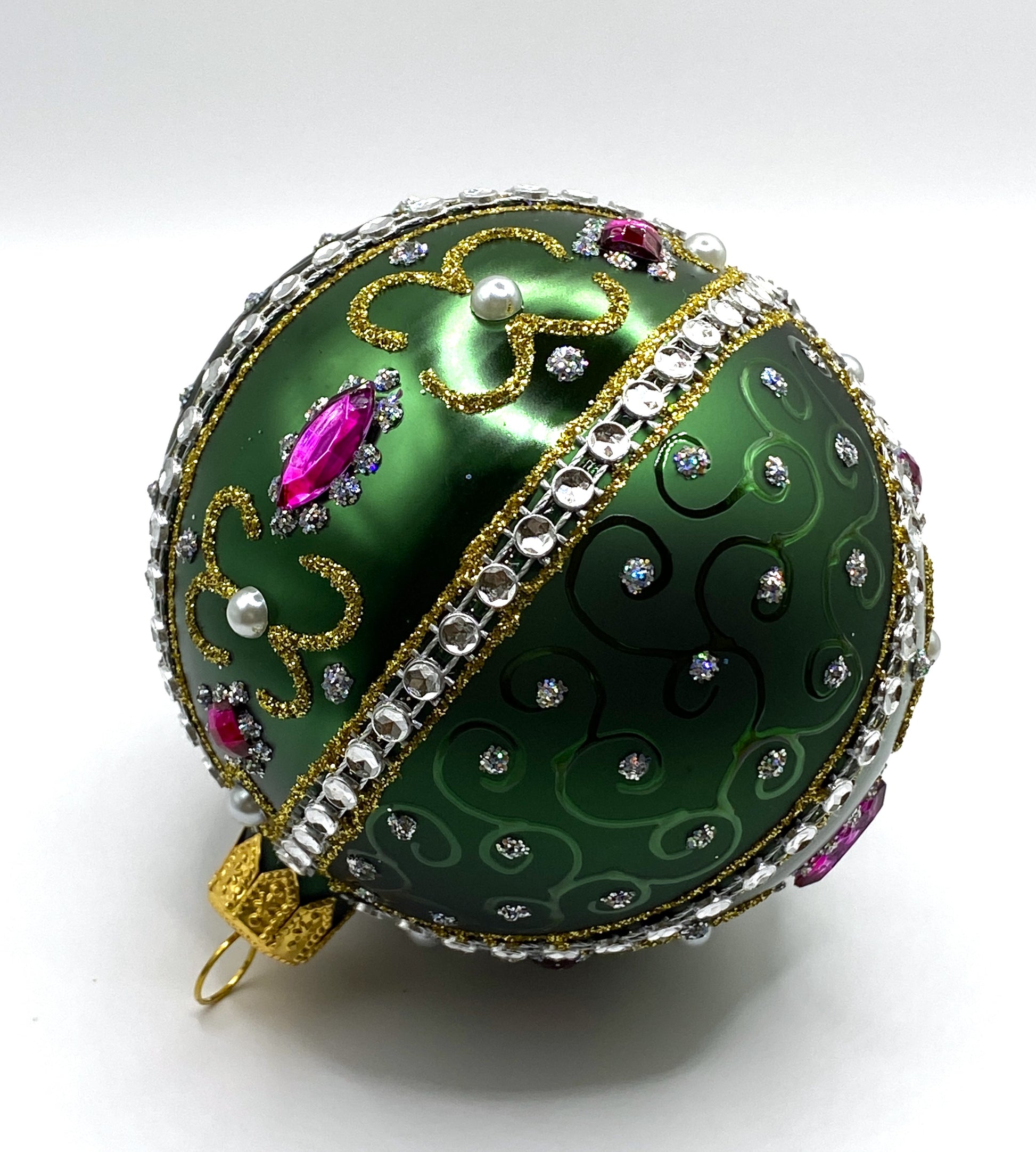 Baumschmuck-Christbaumschmuck-Weihnachts-Kugel-dunkelgruen-Schmucksteine-weihnachts-deko-ch-Galerie-Luechinger-5