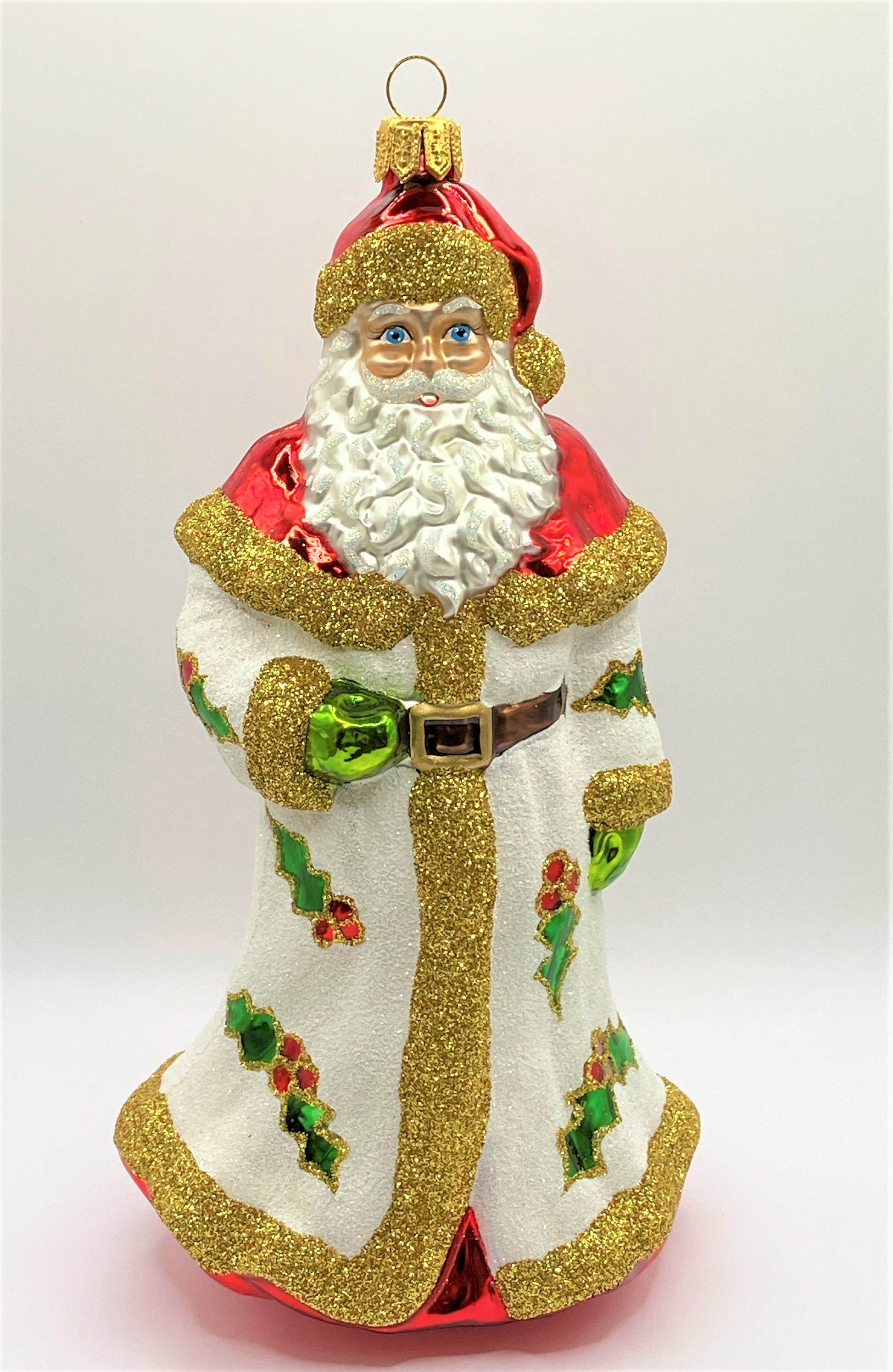 Baumschmuck-Christbaumschmuck-Weihnachtsmann-Santa-Nikolaus-Mantel-Ilex-Stechlaub-weihnachts-deko-ch-Galerie-Luechinger-1