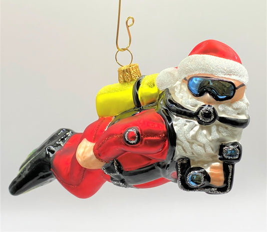 Baumschmuck-Christbaumschmuck-Weihnachtsmann-Santa-Nikolaus-Tauchen-Wassersport-Meer-weihnachts-deko-ch-Galerie-Luechinger-5