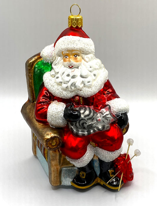 Baumschmuck-Christbaumschmuck-Weihnachtsmann-Stricken-Katze-Schlafen-weihnachts-deko-ch-Galerie-Luechinger-1