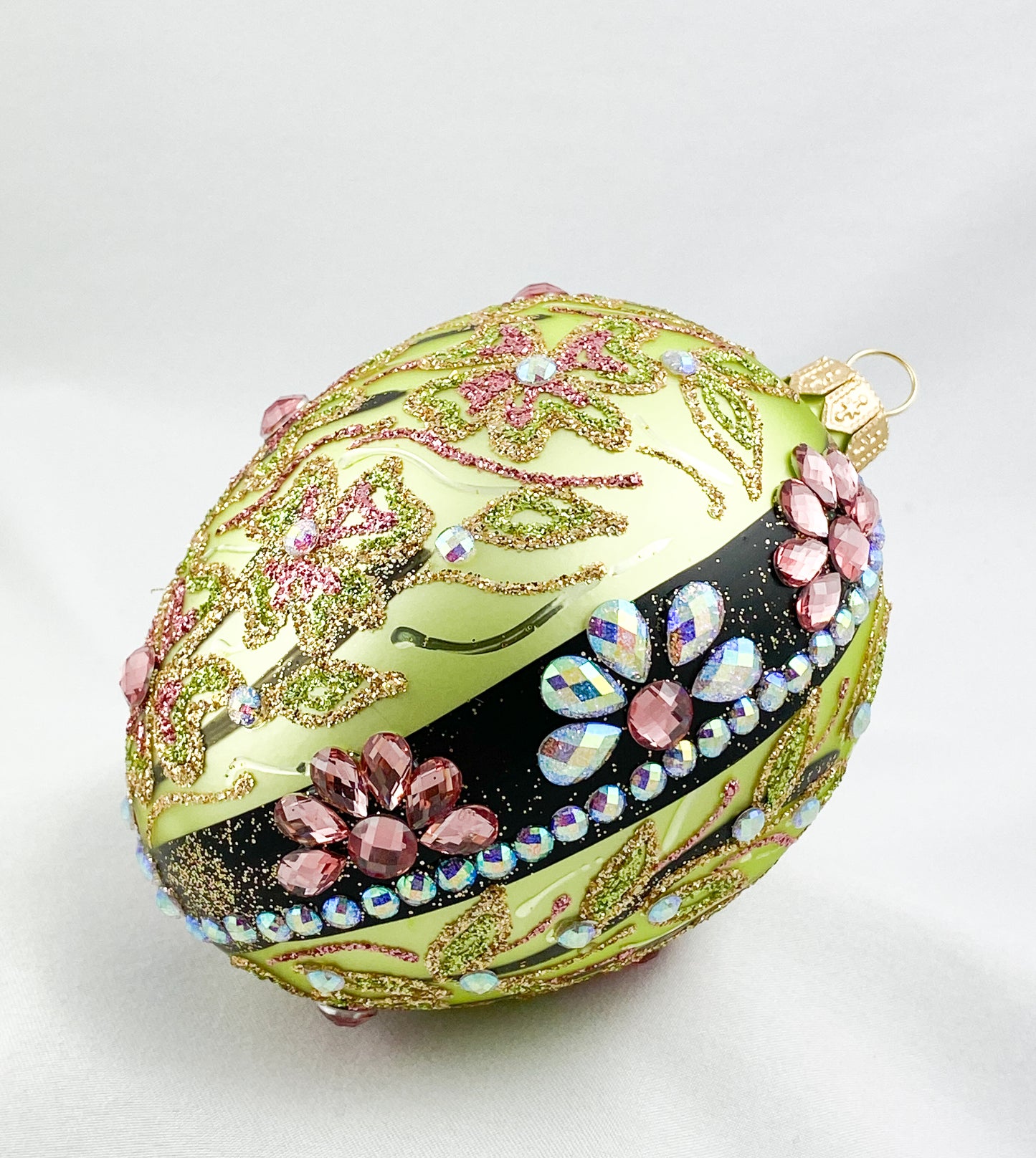 Baumschmuck-Christbaumschmuck-christbaumkugel-gruen-blueten-weihnachts-deko-ch-Galerie-Luechinger