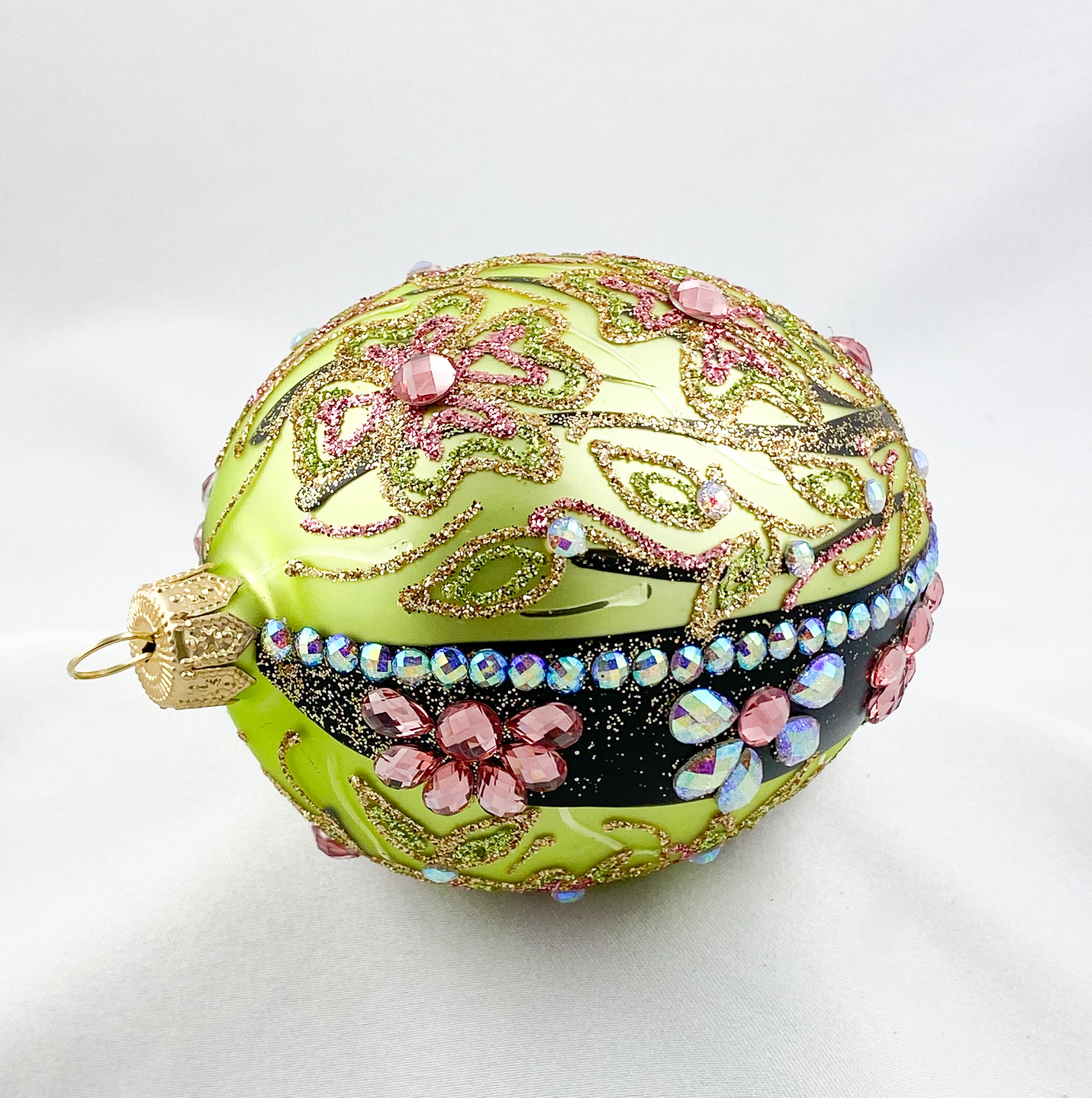 Baumschmuck-Christbaumschmuck-christbaumkugel-gruen-blueten-weihnachts-deko-ch-Galerie-Luechinger3