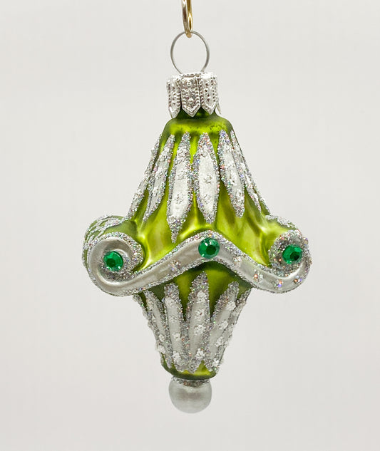 Baumschmuck-Christbaumschmuck-lampion-gruen-silber-weihnachts-deko-ch-Galerie-Luechinger