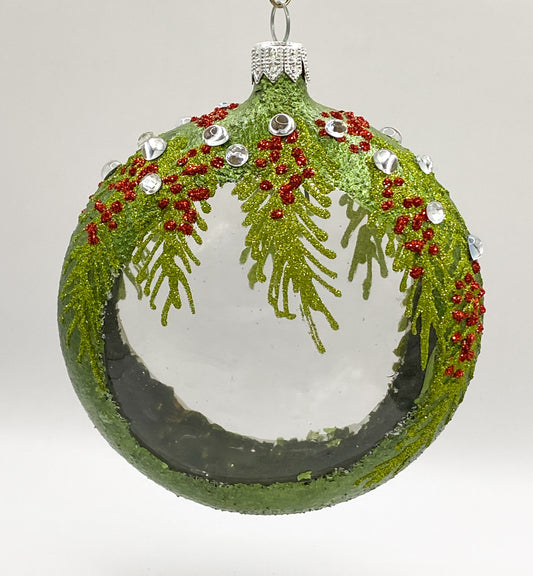 Baumschmuck-Christbaumschmuck-medaillon-wald-gruen-weihnachts-deko-ch-Galerie-Luechinger