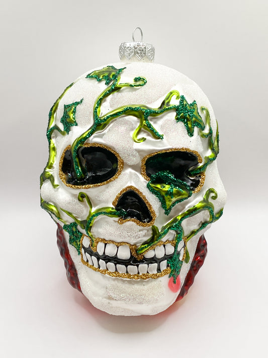Baumschmuck-Christbaumschmuck-schaedel-totenkopf-efeu-ranken-weihnachts-deko-ch-Galerie-Luechinger