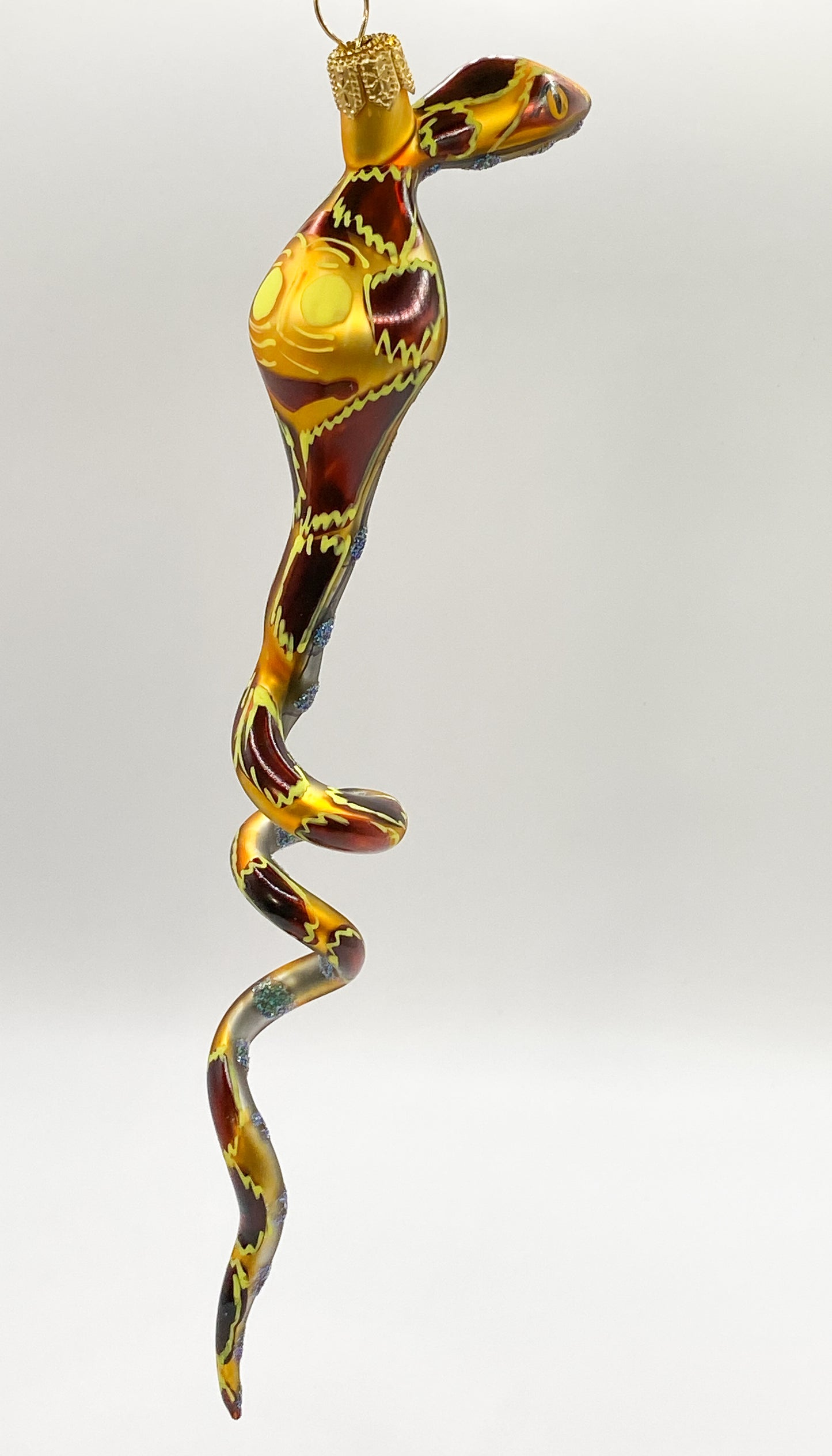 Spectacled snake brown