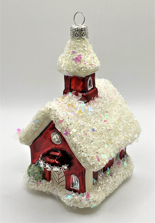 Baumschmuck-Christbaumschmuck-verschneite-Kapelle-Winter-Schnee-weihnachts-deko-ch-Galerie-Luechinger-1