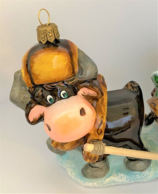 Weihnachtsschmuck-Christbaumschmuck-AtlasArt-Stier-Schlitten-Christbaum-Pelzmuetze-weihnachts-deko-ch-Galerie-LuechingerIMG_0002