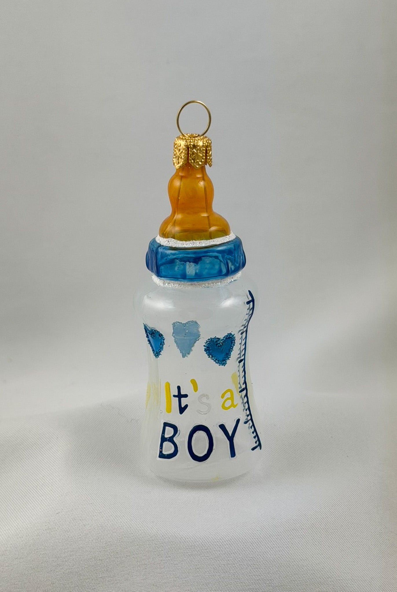 Baby bottle with "It's a Boy" inscription