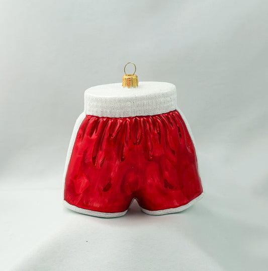 Red boxer shorts