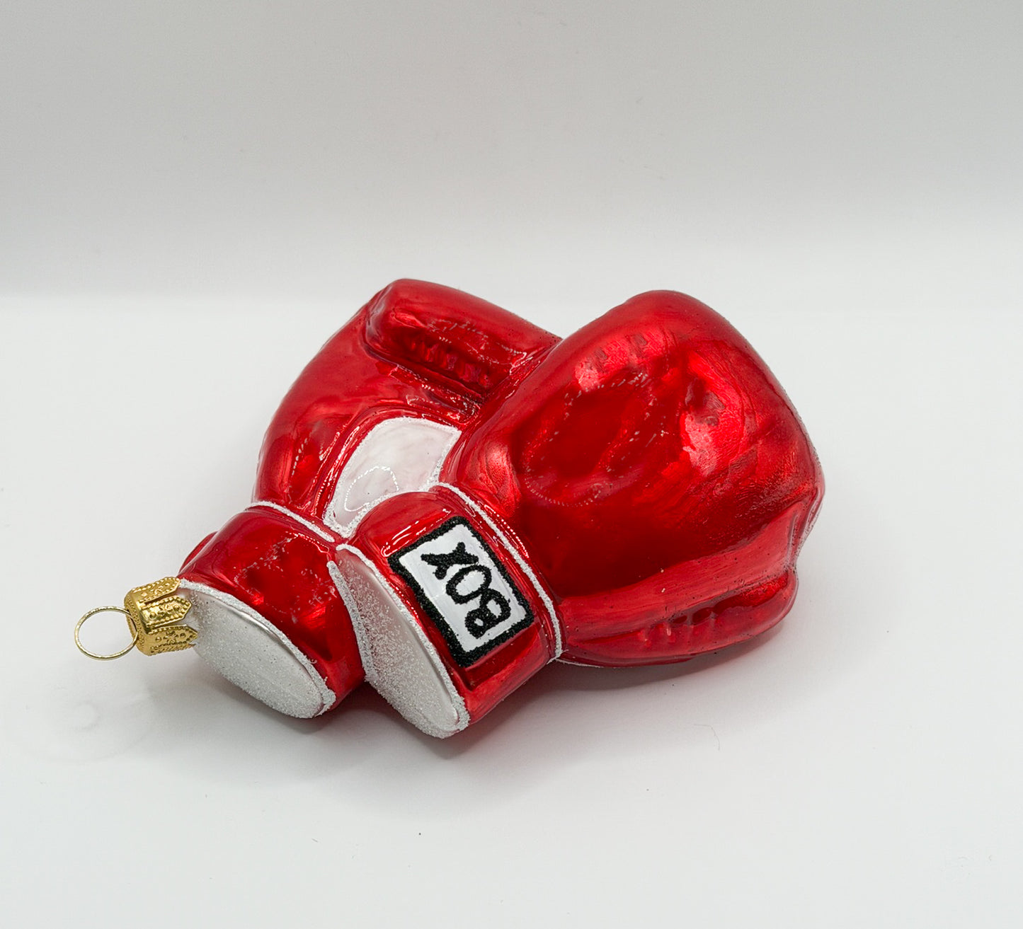 Pair of red boxing gloves