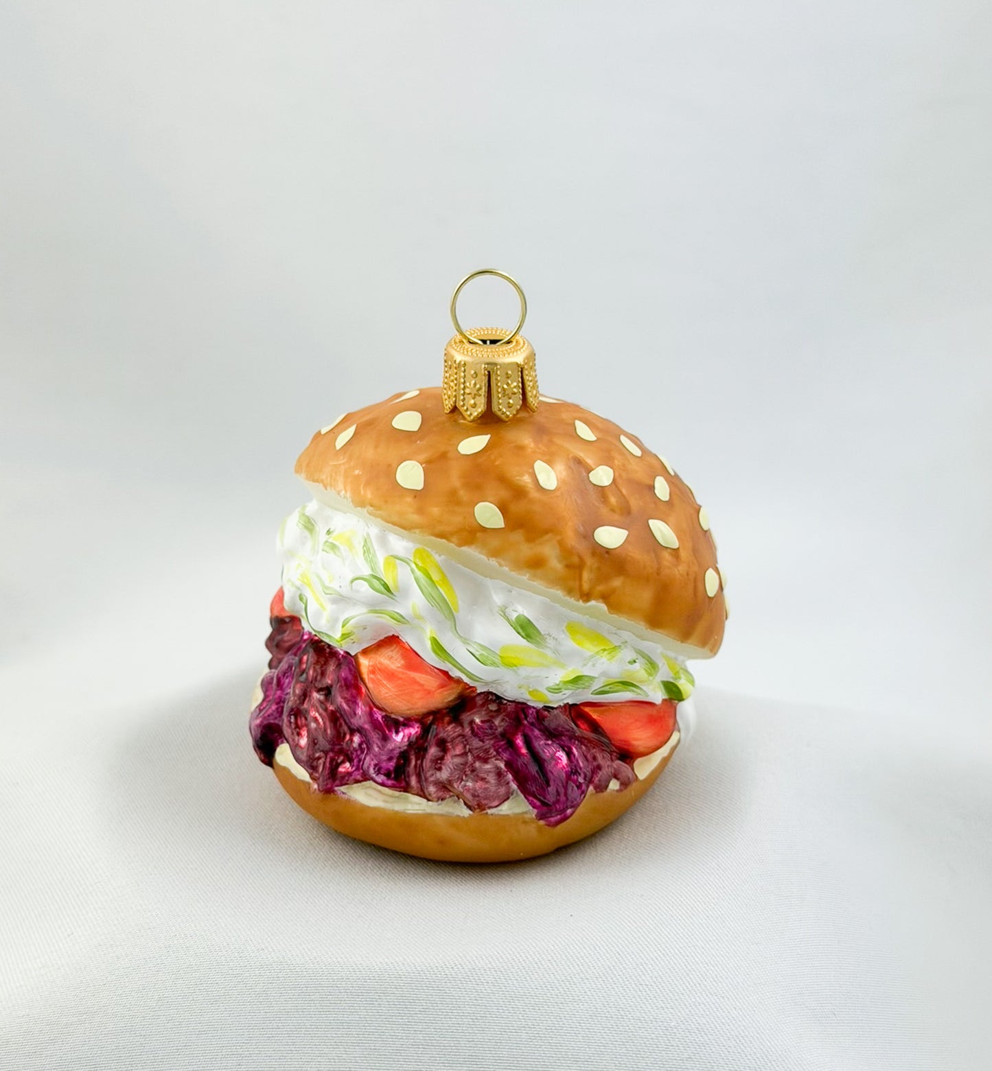 Vegetarian Vegetable Burger with Sesame Bun