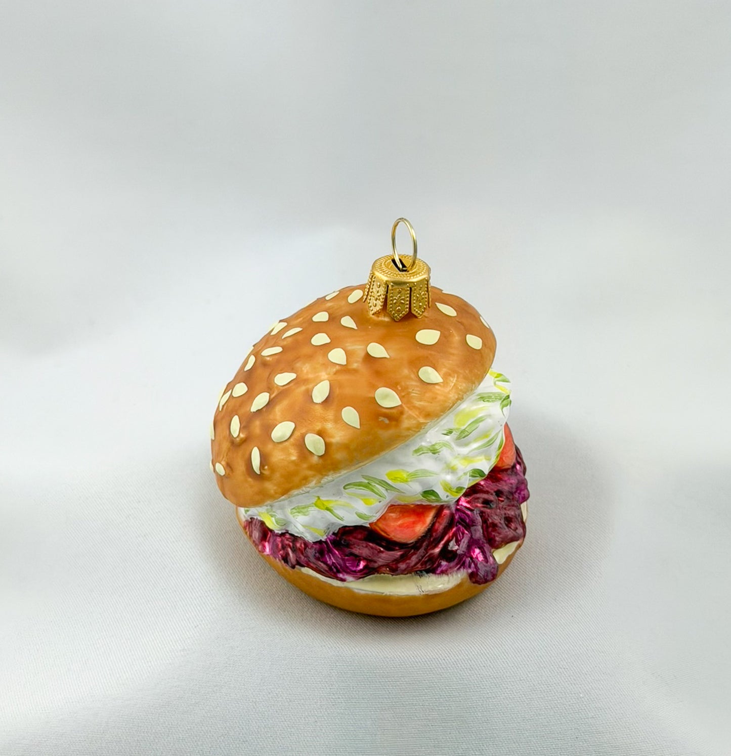 Vegetarian Vegetable Burger with Sesame Bun