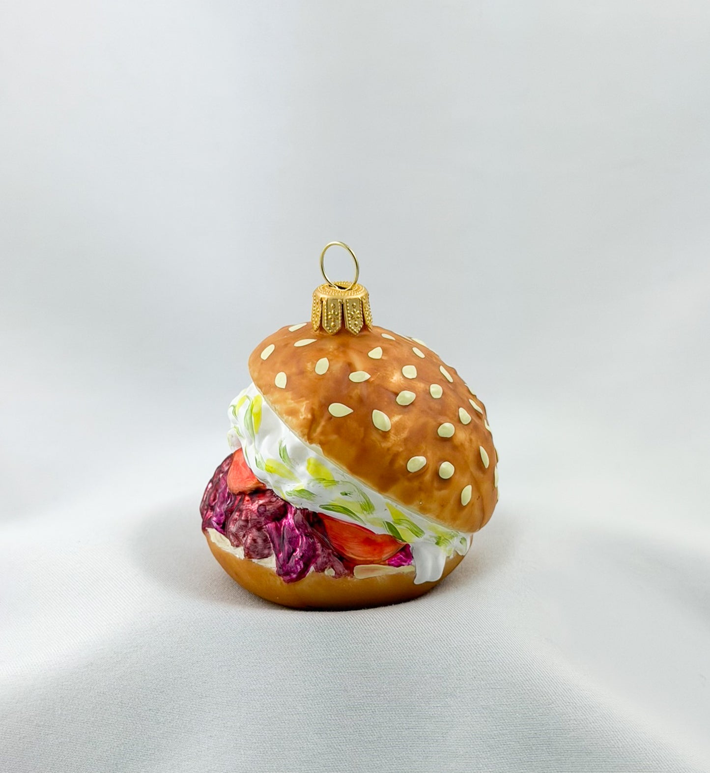 Vegetarian Vegetable Burger with Sesame Bun
