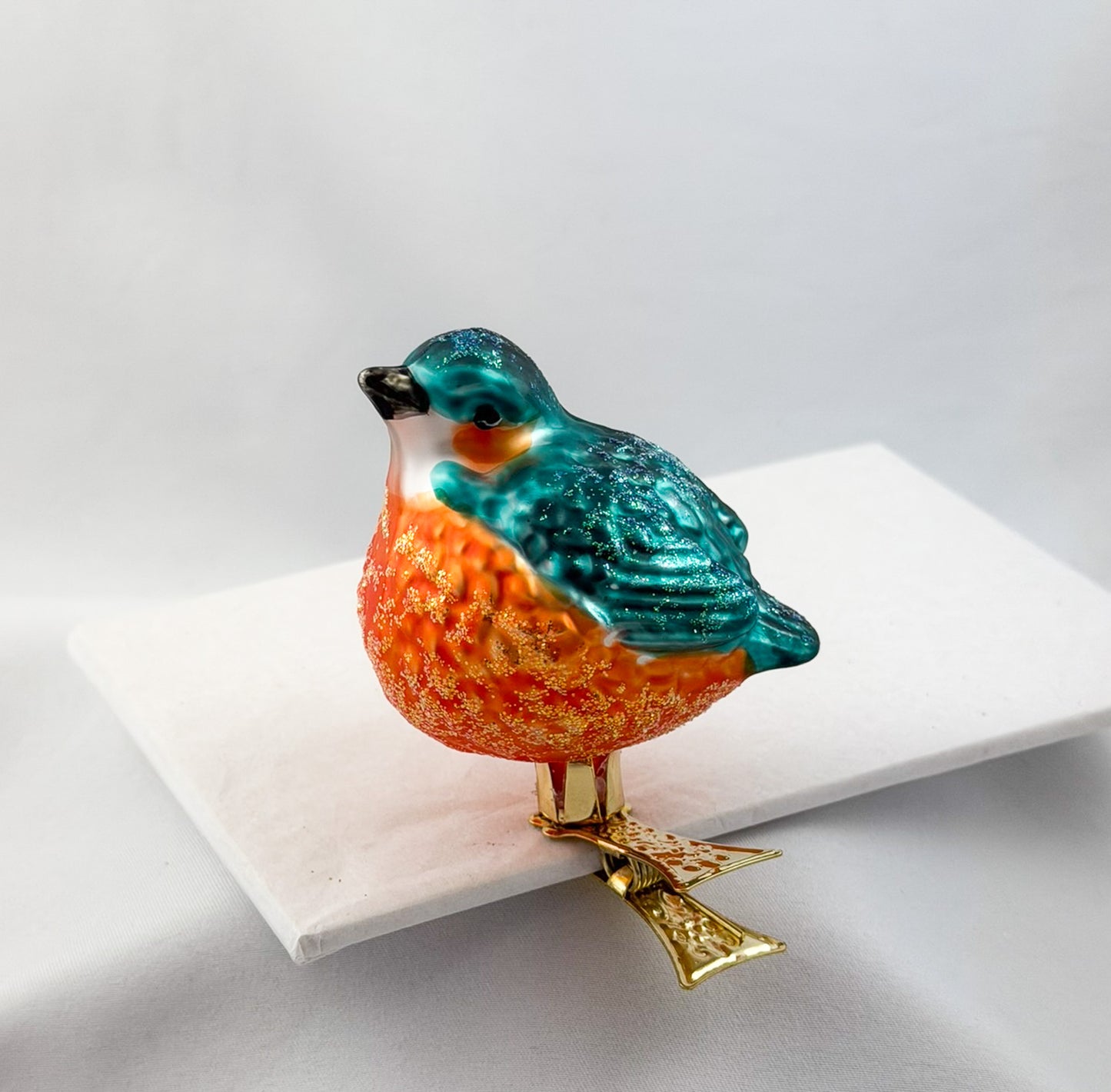 Kleiner dicker Eisvogel auf Clip