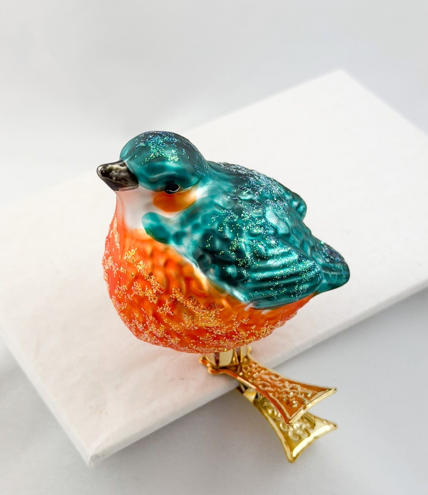 Kleiner dicker Eisvogel auf Clip