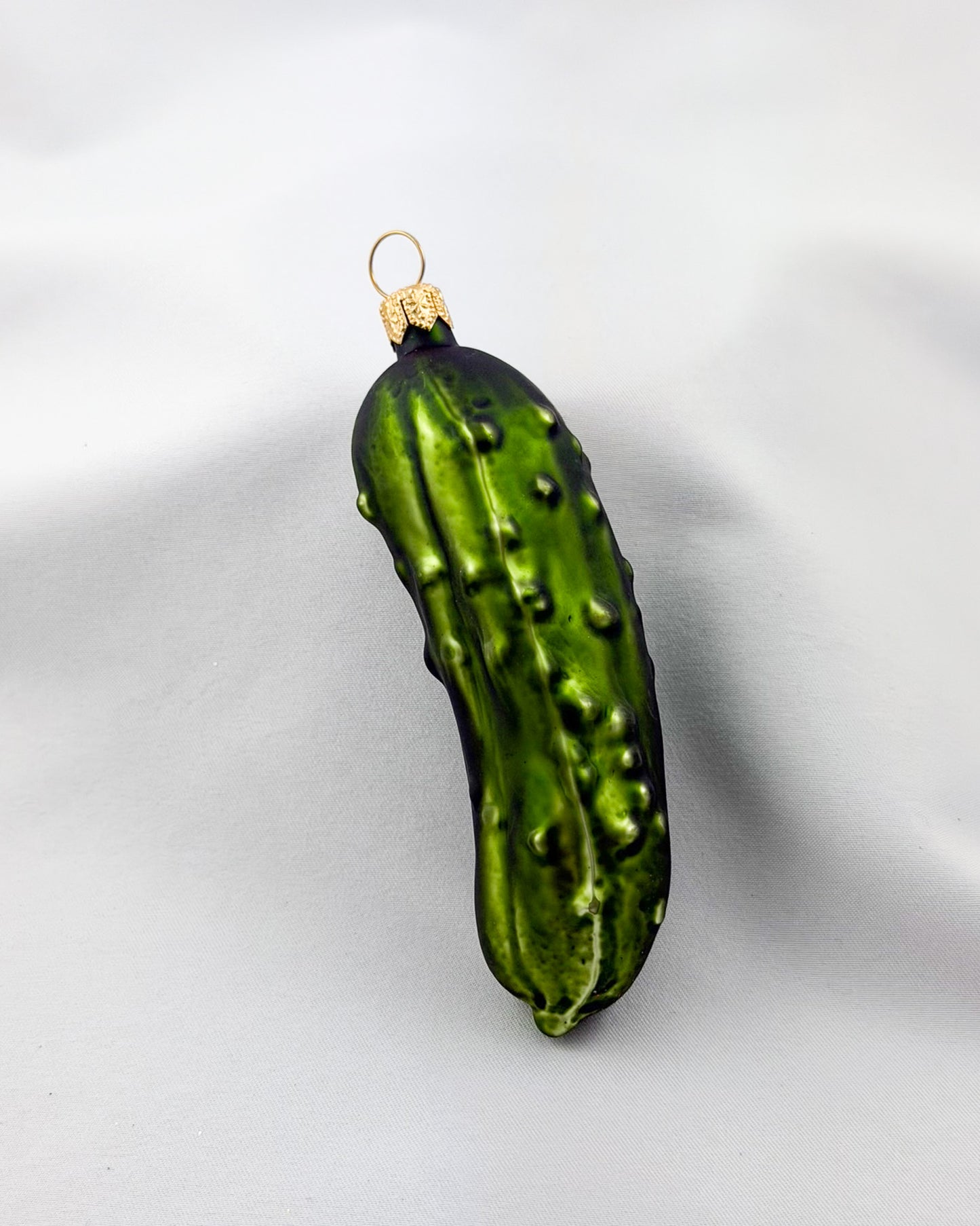 Large olive-green Christmas pickle