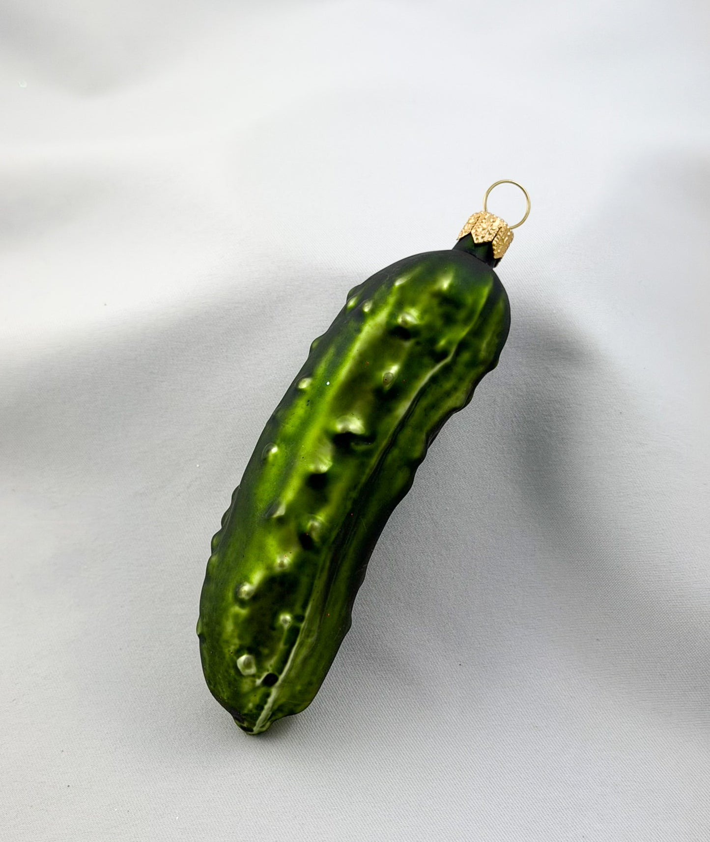 Large olive-green Christmas pickle