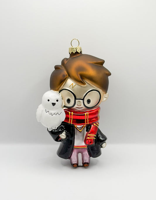 Harry Potter mit Hedwig