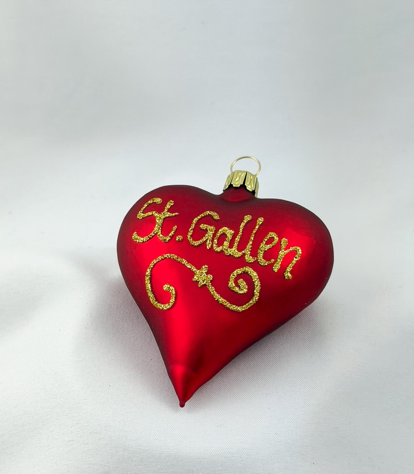 Red heart with the inscription " St.Gallen "