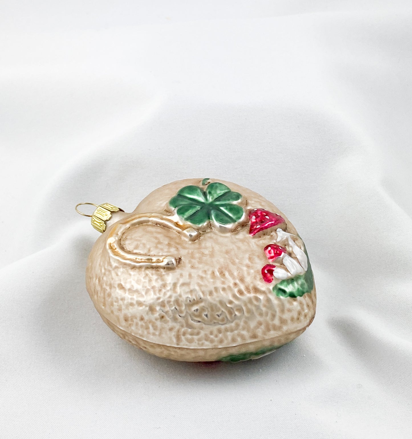 Herz mit Hufeisen, Glücks-Klee und Fliegenpilz