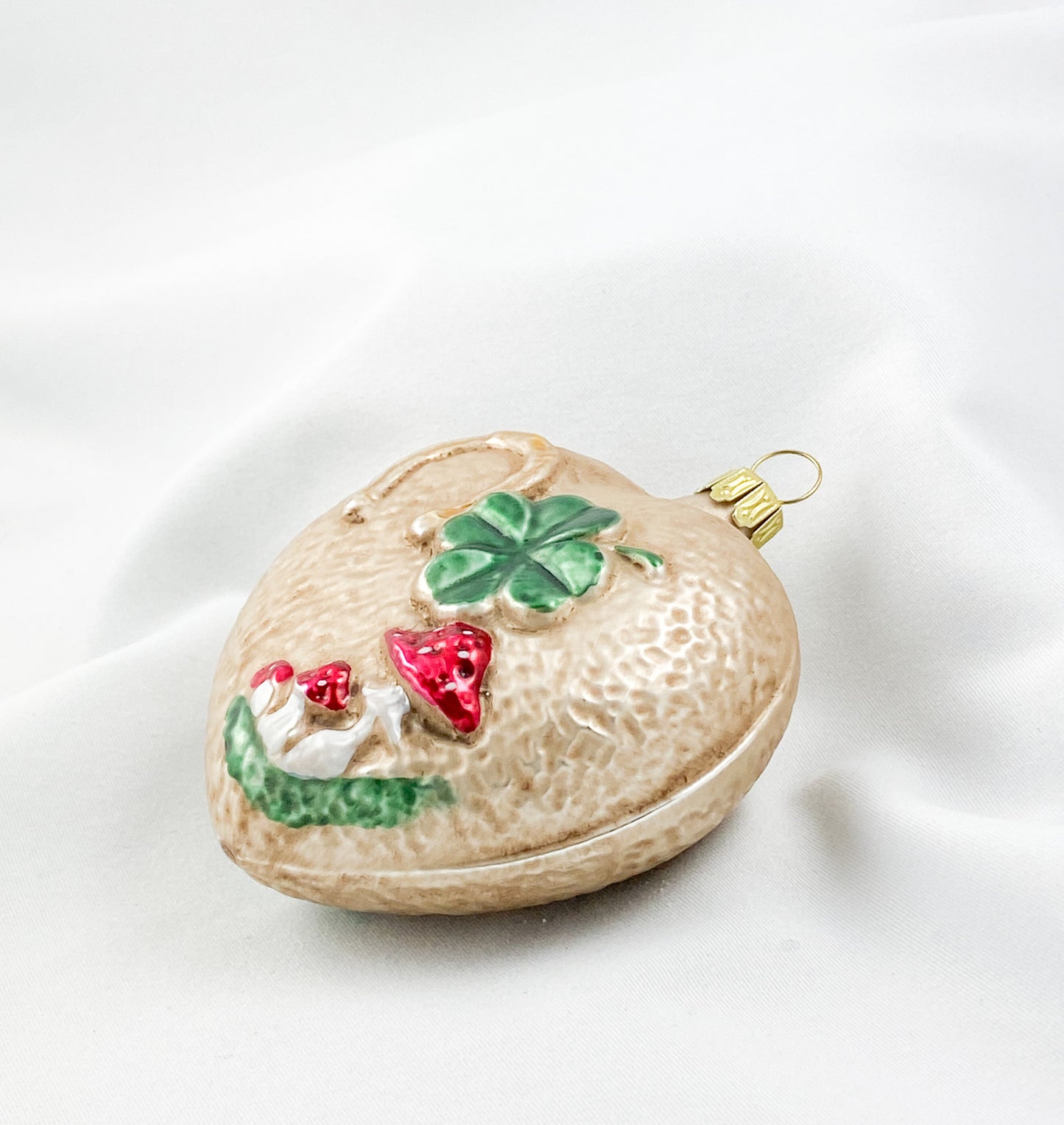 Herz mit Hufeisen, Glücks-Klee und Fliegenpilz