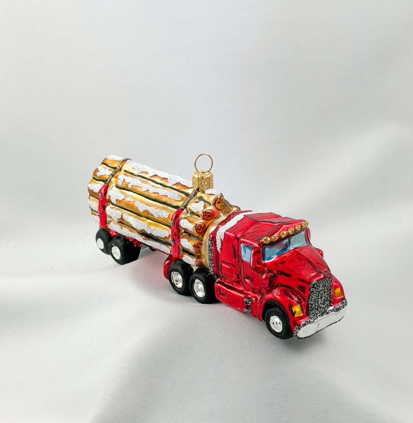 Wood transport truck