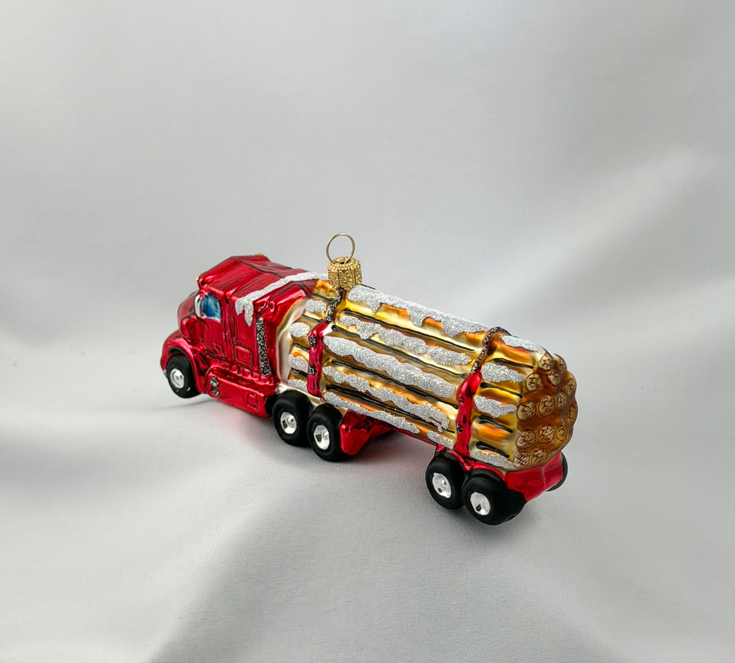 Wood transport truck