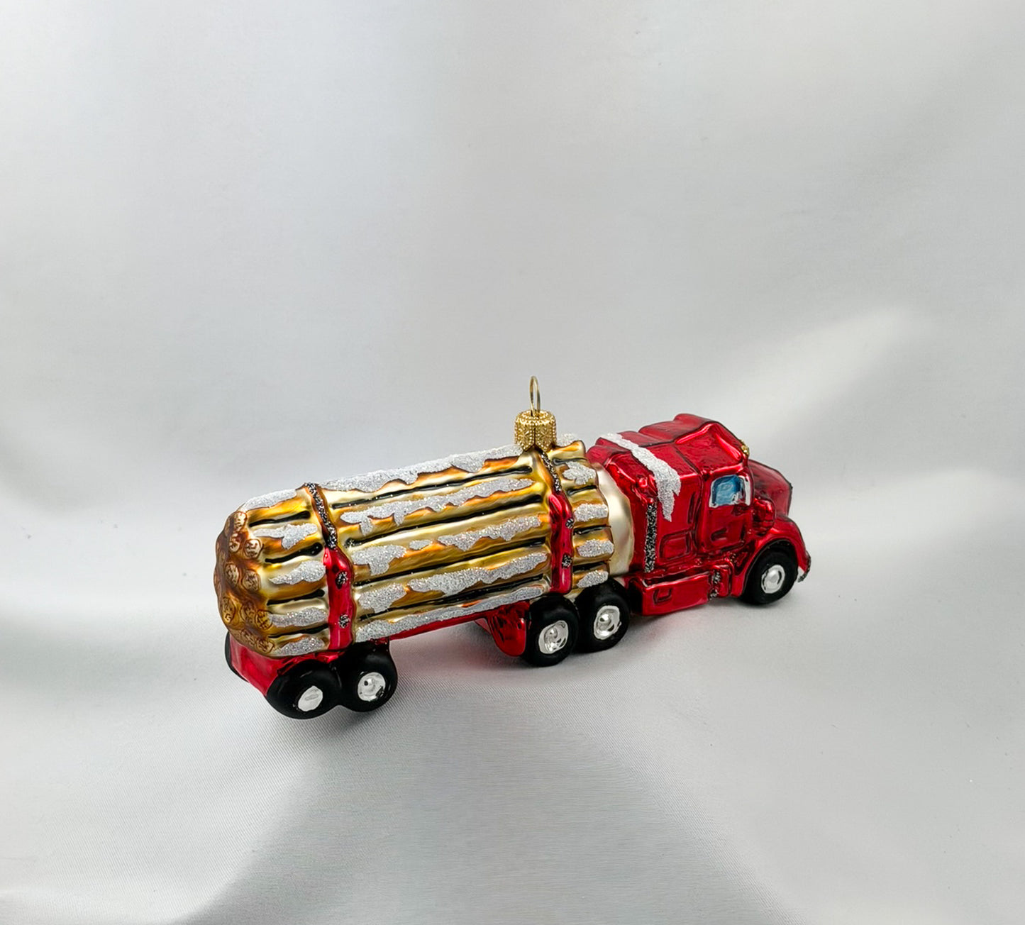 Wood transport truck