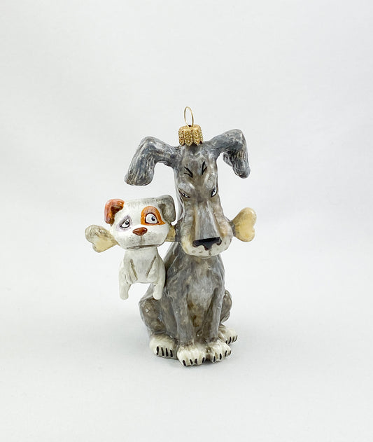 Who gets the bone, two dogs AtlasArt