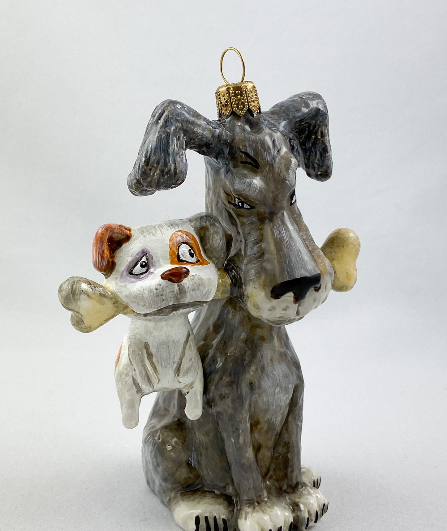 Who gets the bone, two dogs AtlasArt