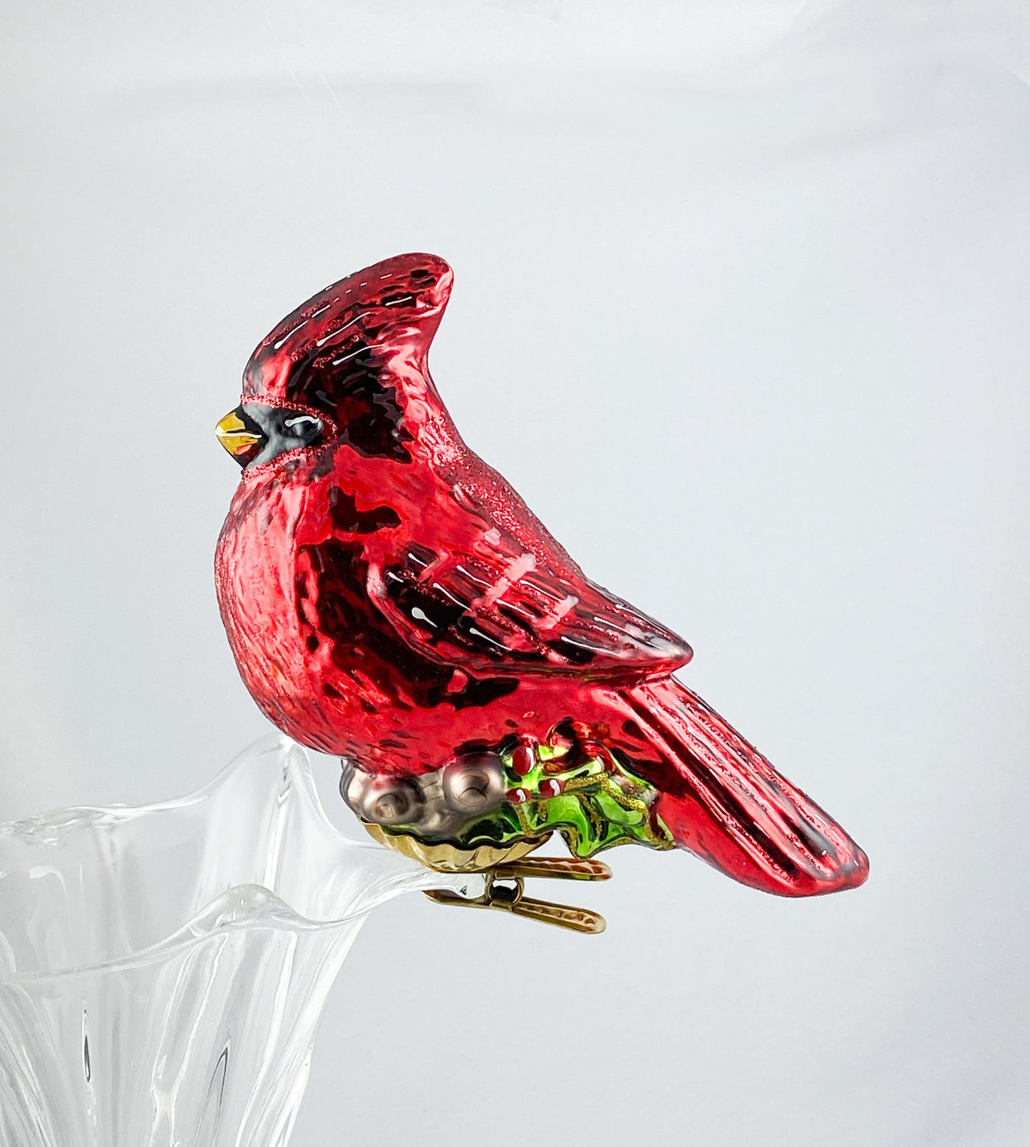 Roter Kardinal auf Clip