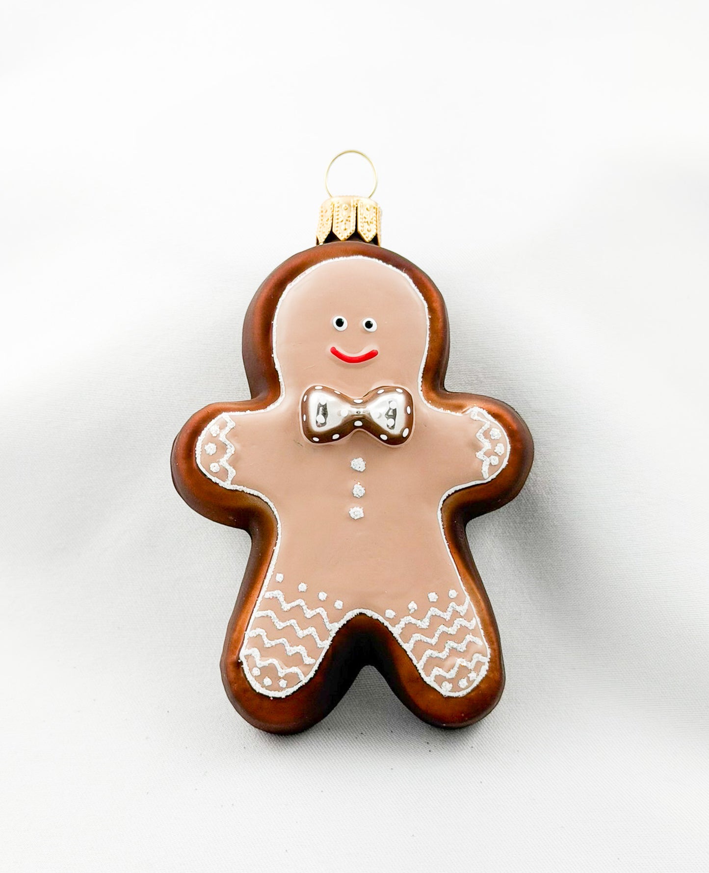 Christmas Cookies Chocolate Gingerbread Man Silver Ribbon