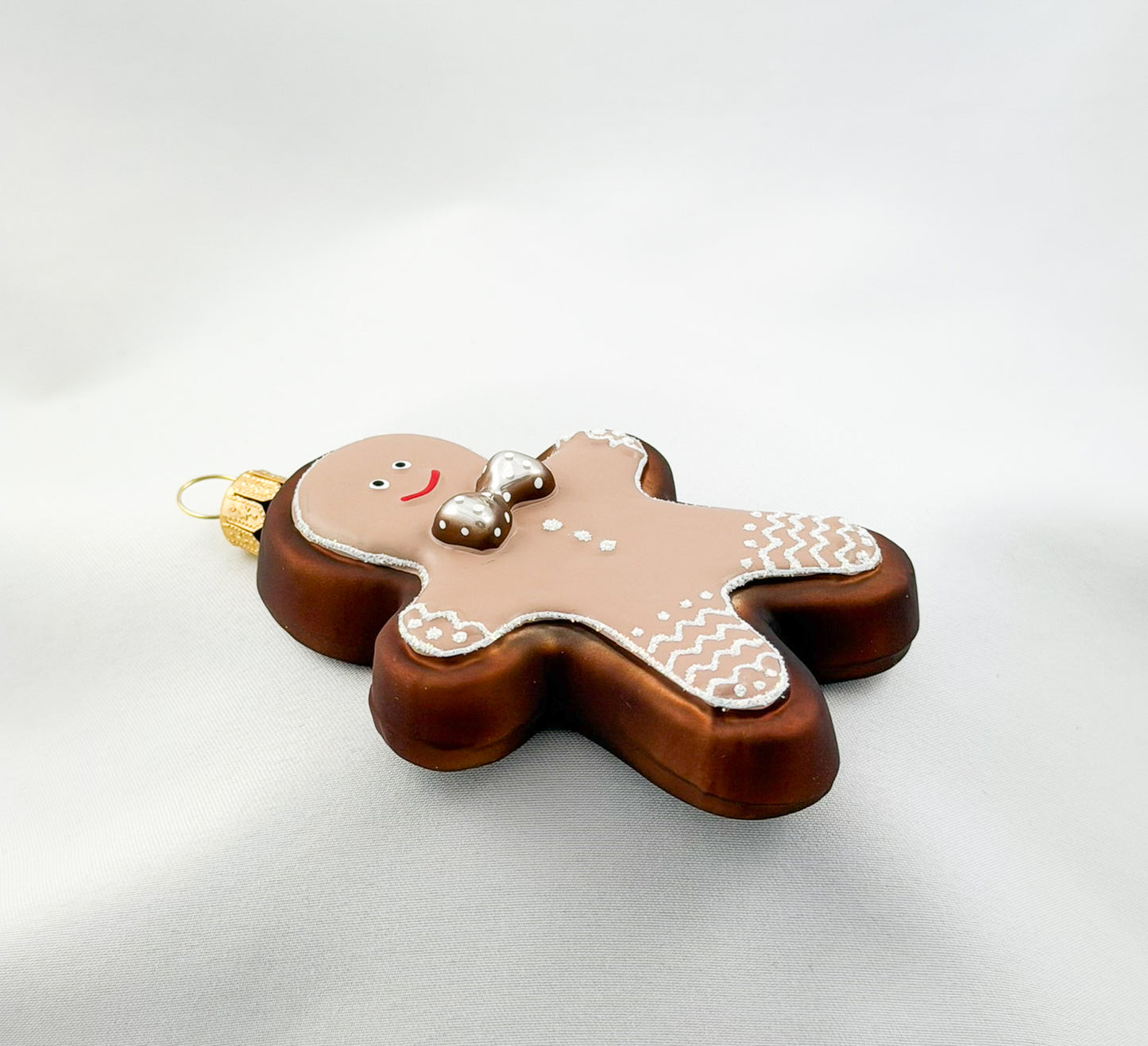 Christmas Cookies Chocolate Gingerbread Man Silver Ribbon