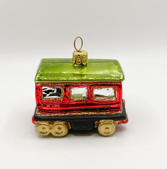 Kleiner bunter Zug-Anhängerwagen