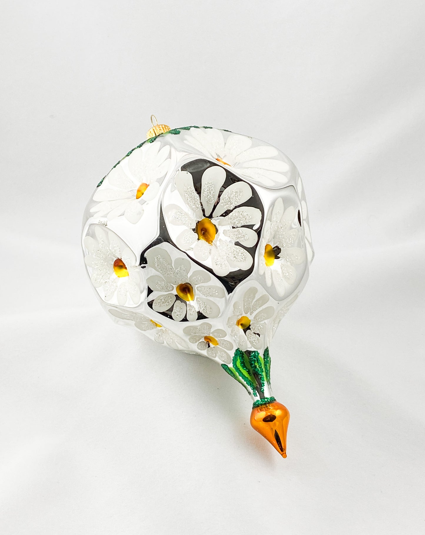 Grosse Kugel mit Gänseblümchen-Motiv