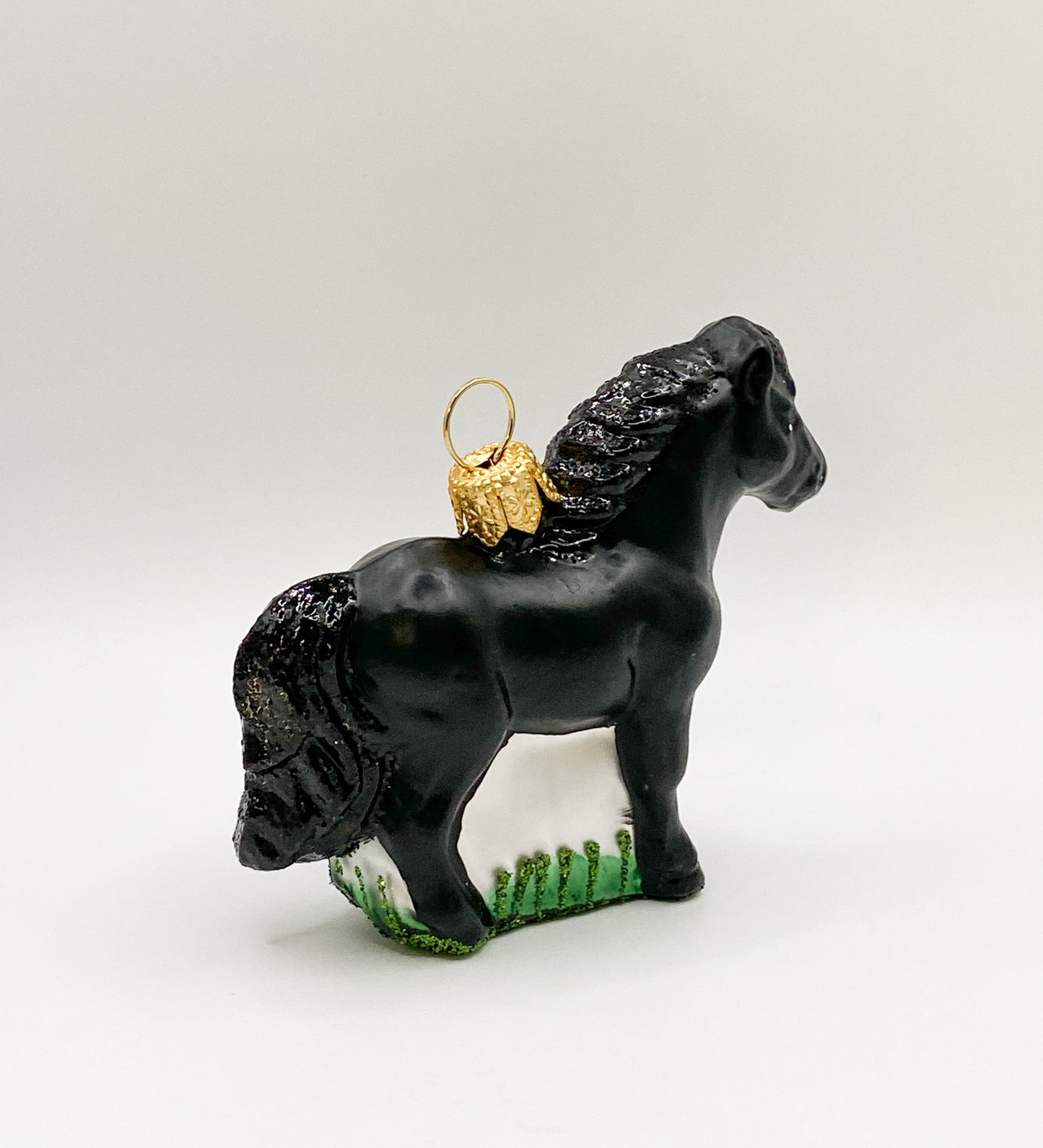 Kleines schwarzes Pferd