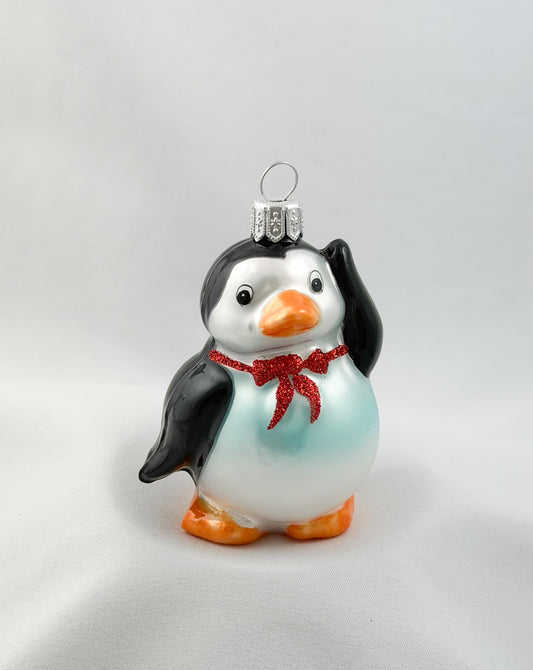 Sweet penguin with a red bow tie