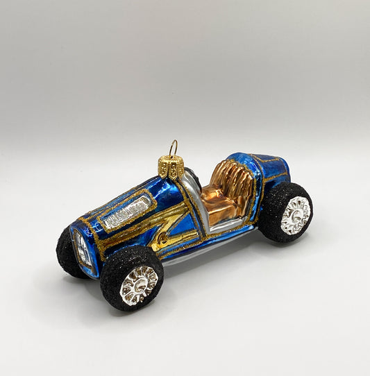 Blaues Oldtimer Rennauto