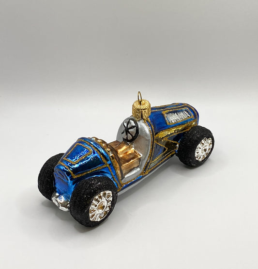 Blaues Oldtimer Rennauto