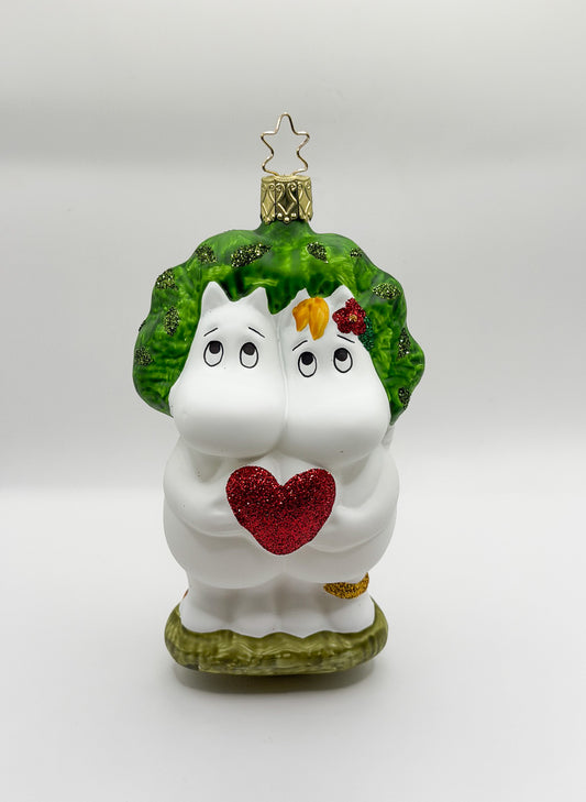 Moomin und Snorkfräulein mit Herz