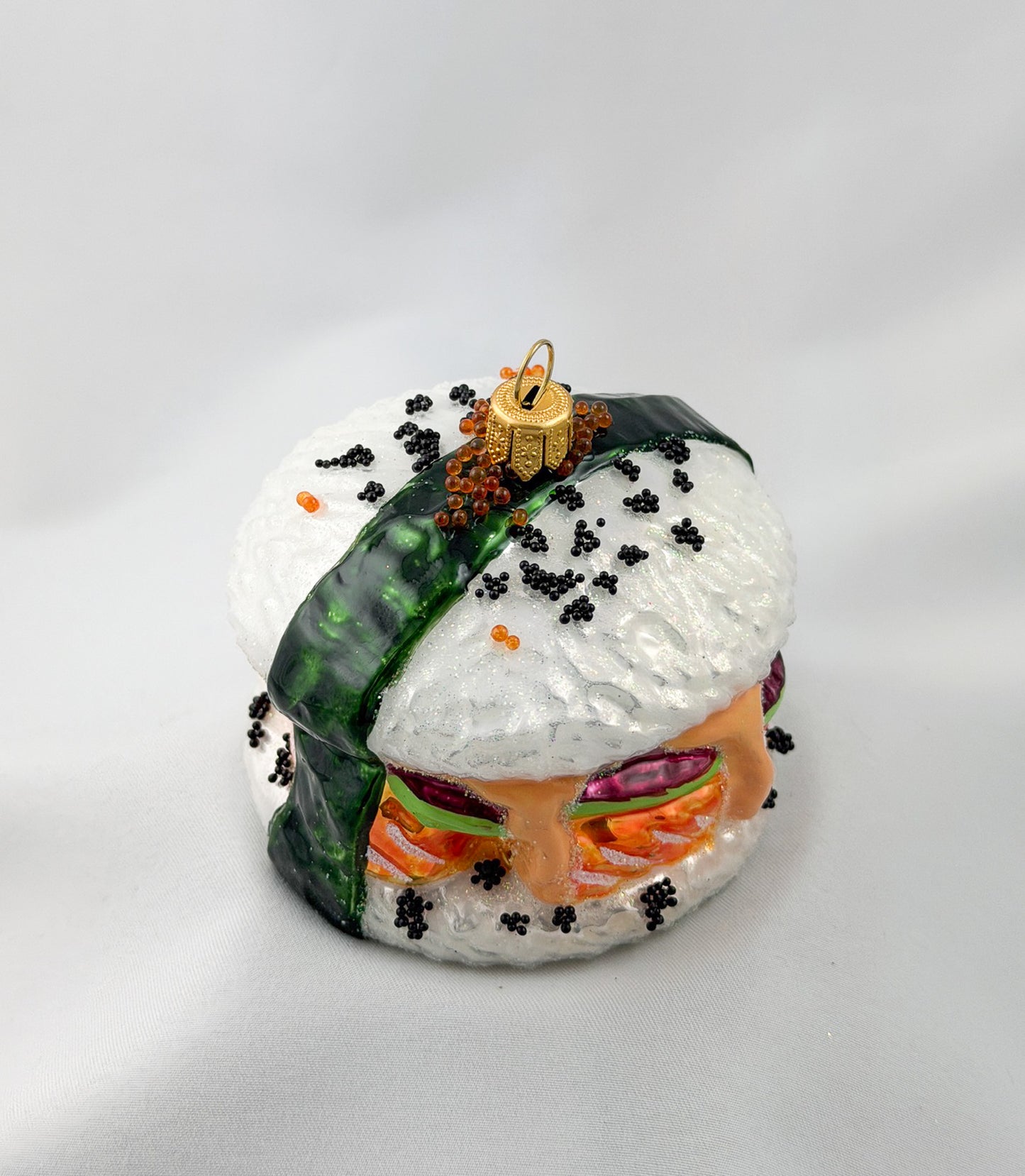 Sushi Burger with Sesame Crumble