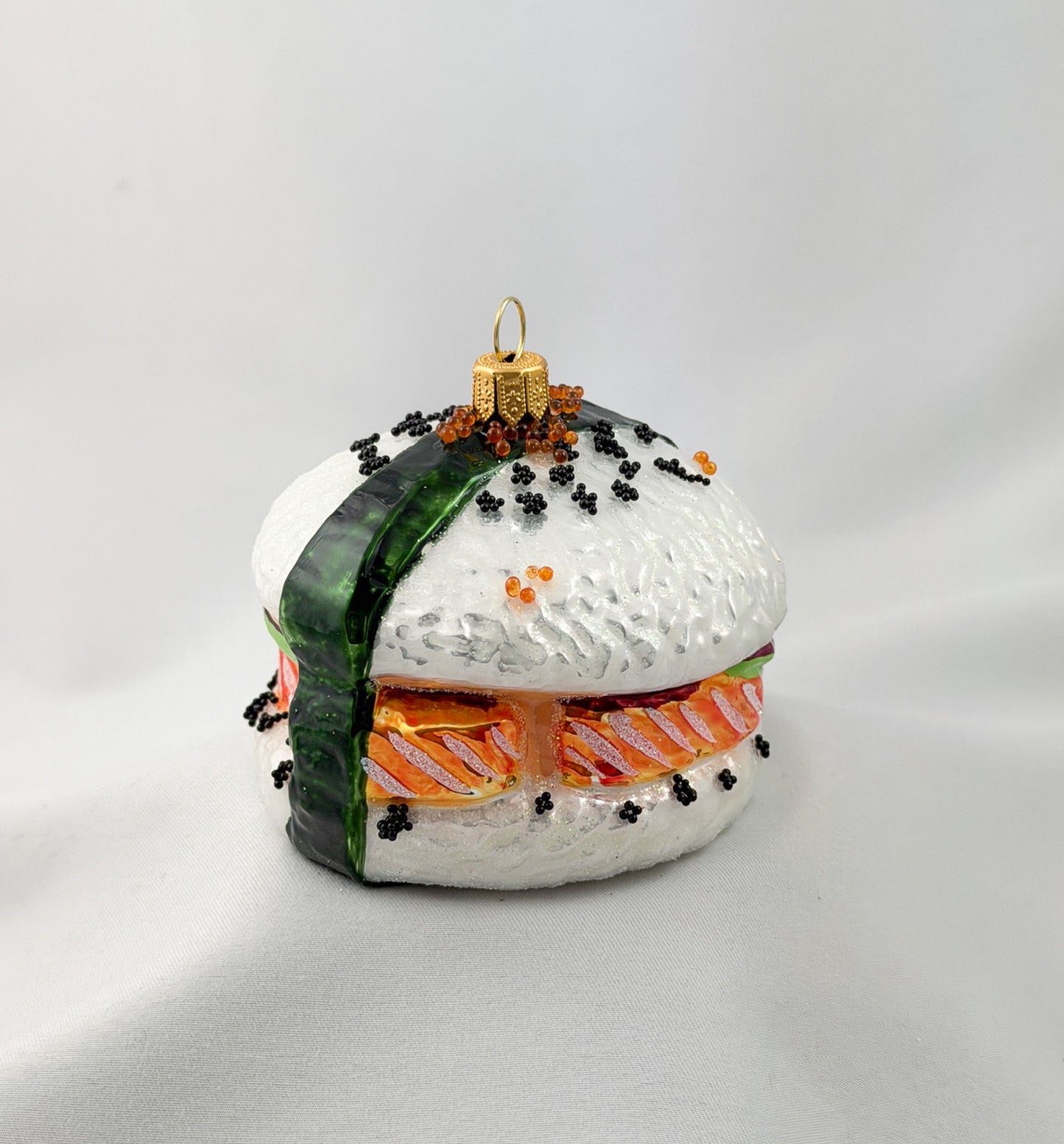Sushi Burger with Sesame Crumble
